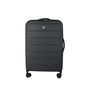 Voir la diapositive 1 : AIRPORT Valise rigide ABS noir 8 roues 71x45x9cm Pliable