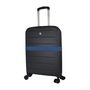 Voir la diapositive 7 : AIRPORT Valise rigide ABS noir 8 roues 71x45x9cm Pliable