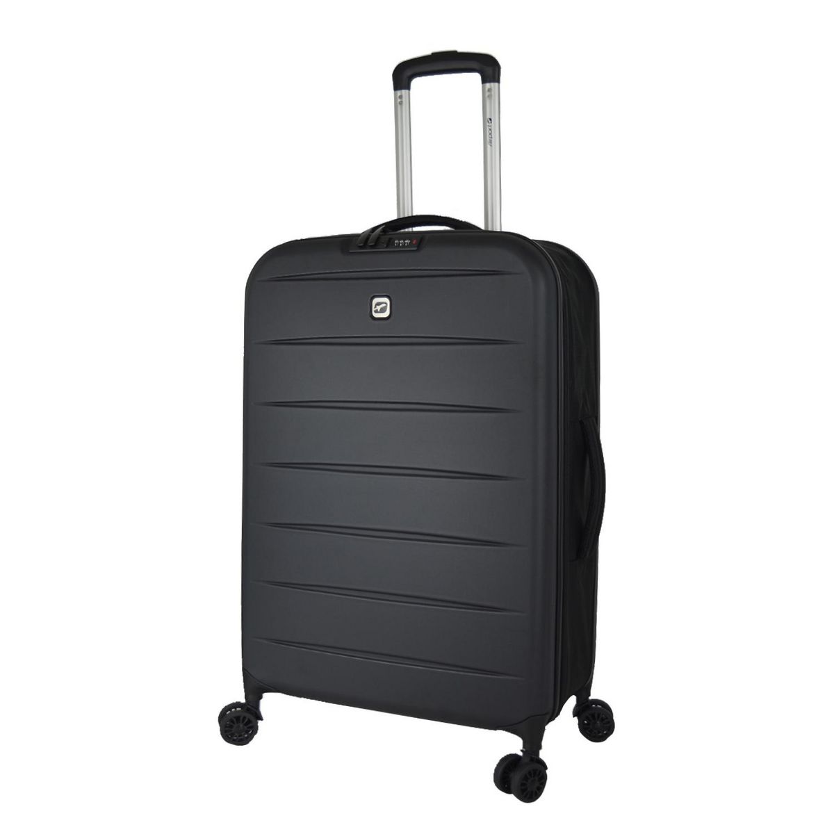 AIRPORT Valise rigide ABS noir 8 roues 71x45x9cm Pliable