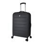 Voir la diapositive 8 : AIRPORT Valise rigide ABS noir 8 roues 71x45x9cm Pliable