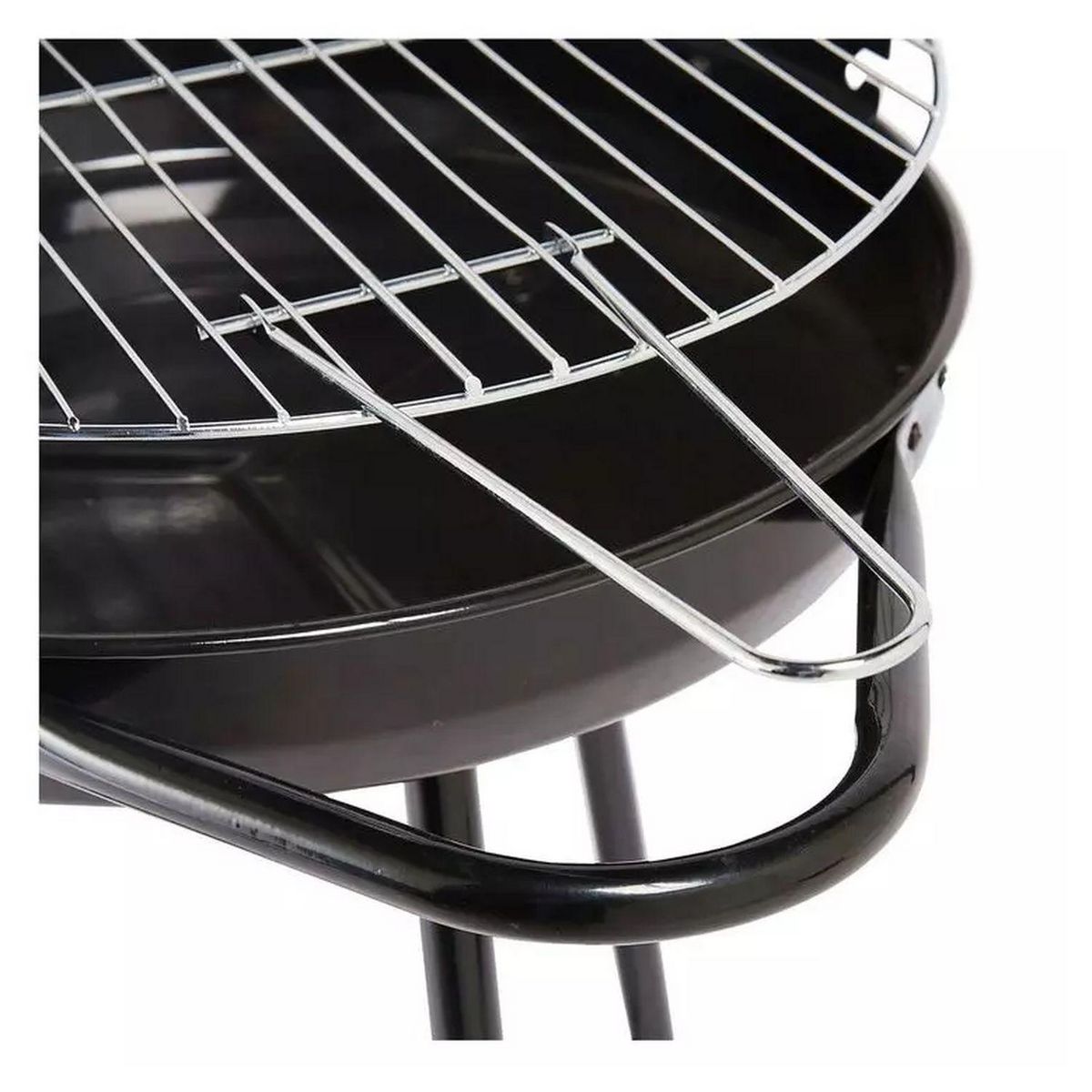GARDENSTAR Barbecue charbon rond - Acier - 50.5x50x70cm