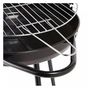 Voir la diapositive 2 : GARDENSTAR Barbecue charbon rond - Acier - 50.5x50x70cm