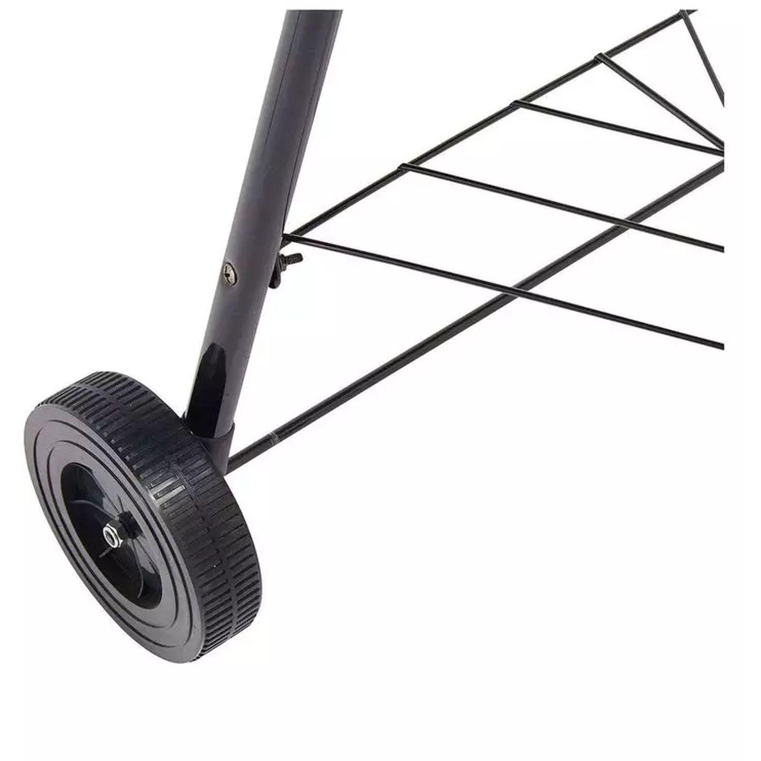 Voir la diapositive 3 : GARDENSTAR Barbecue charbon rond - Acier - 50.5x50x70cm