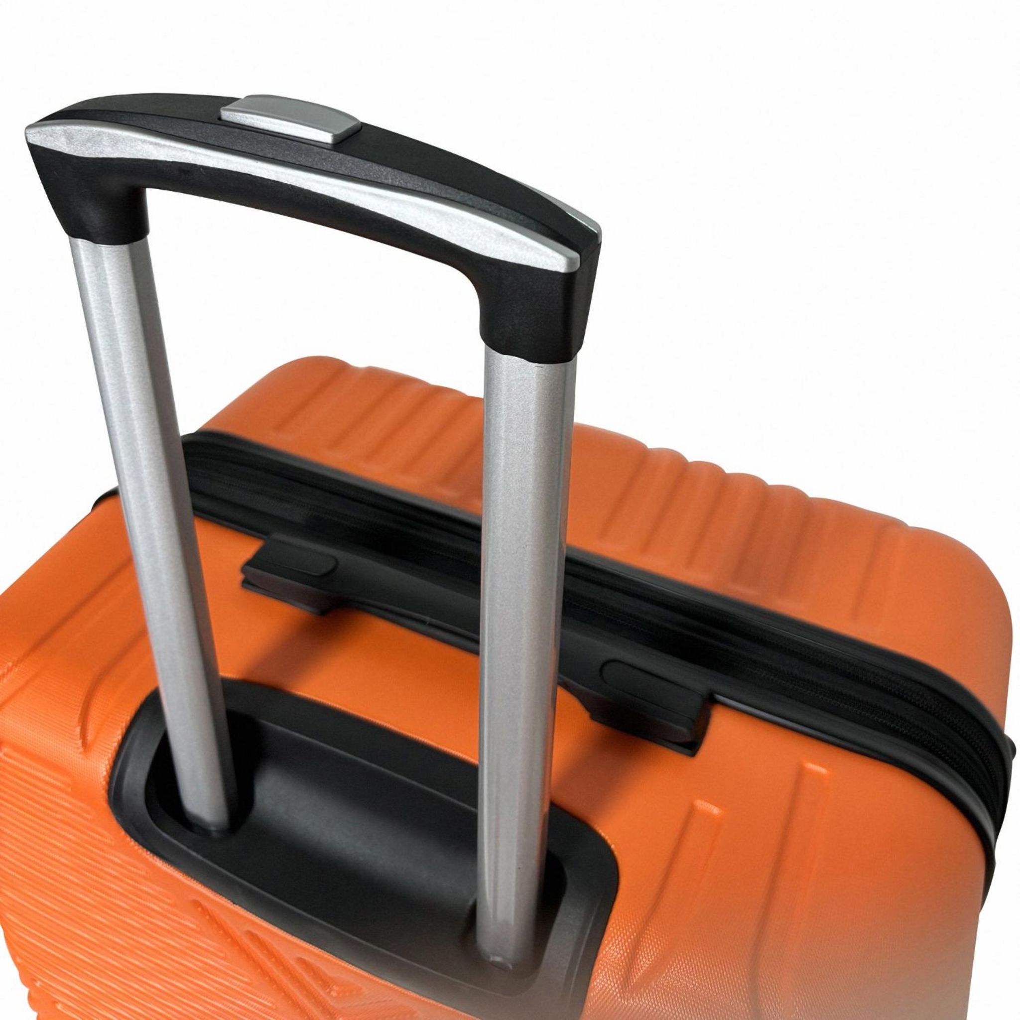Voir la diapositive 9 : AIRPORT Valise rigide extensible  ABS orange 8 roues 65x44x27cm Ethnic