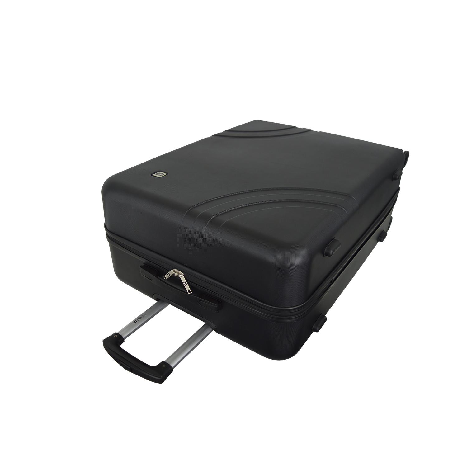 Voir la diapositive 2 : AIRPORT Valise rigide ABS noir 8 roues 76x53x29cm Wave