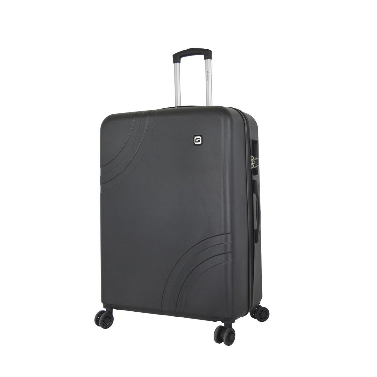 AIRPORT Valise rigide ABS noir 8 roues 76x53x29cm Wave