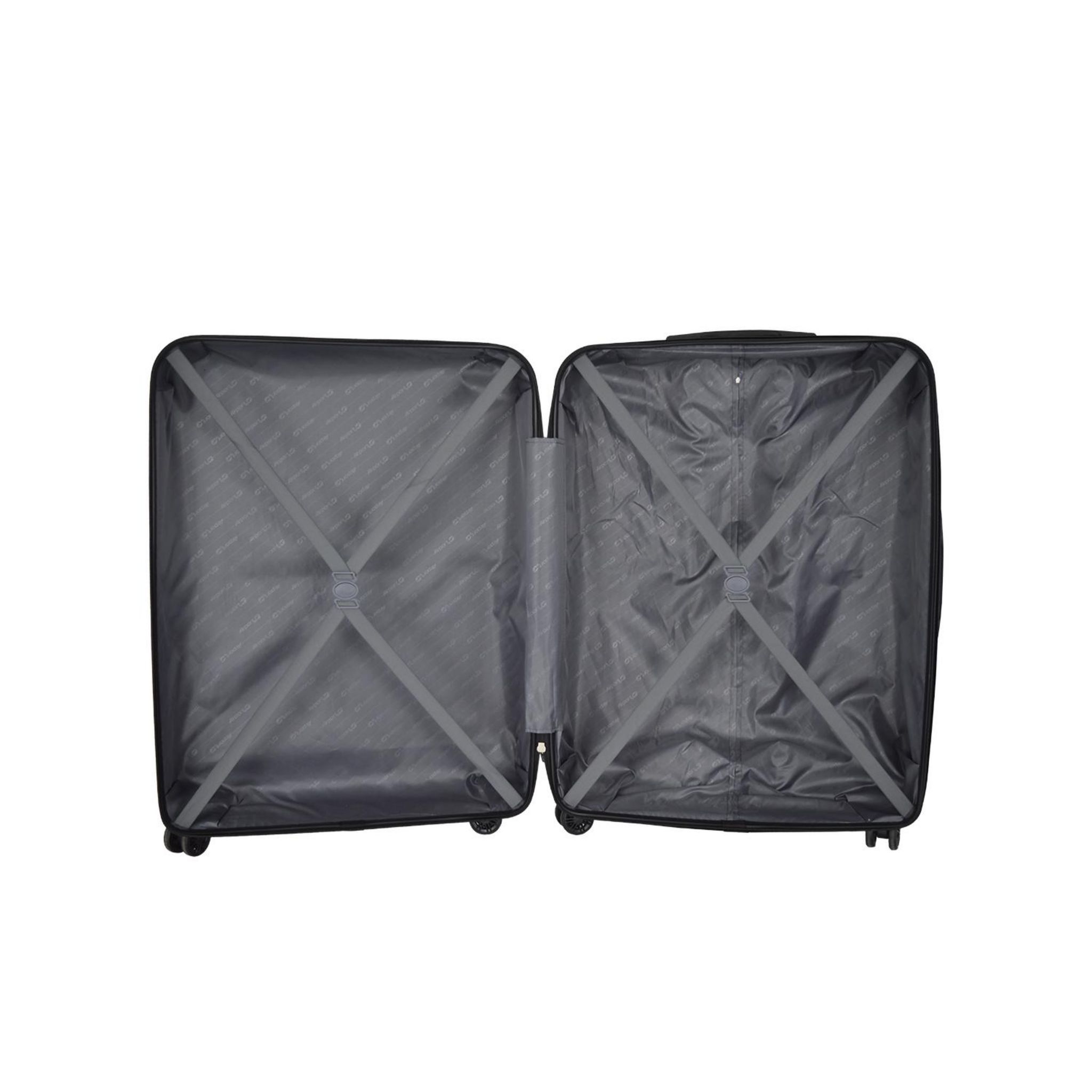 Voir la diapositive 6 : AIRPORT Valise rigide ABS noir 8 roues 76x53x29cm Wave