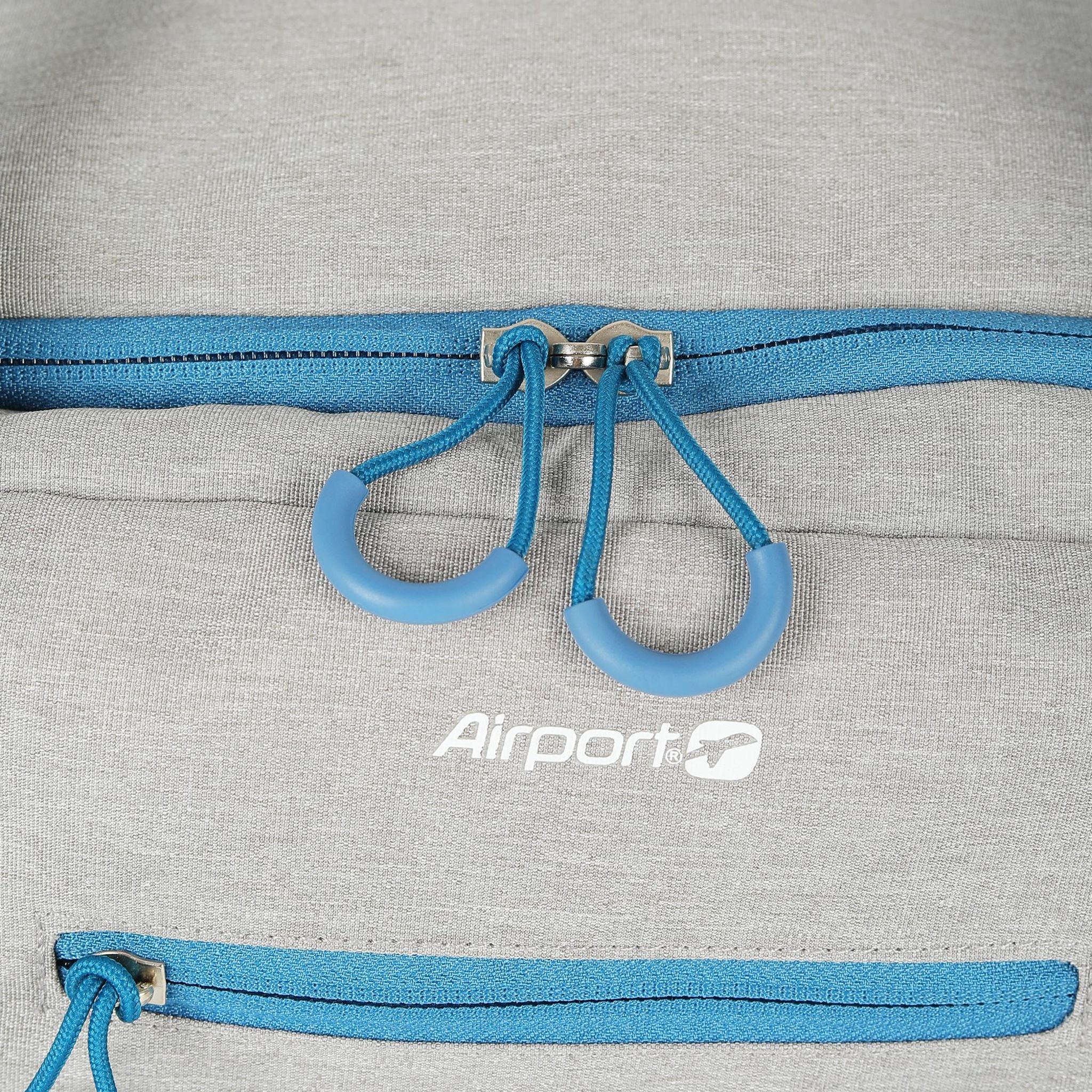Voir la diapositive 3 : AIRPORT Sac de voyage bleu polyester 60cm