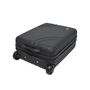 Voir la diapositive 4 : AIRPORT Valise rigide ABS noir 2 roues 45x31x18cm Wave
