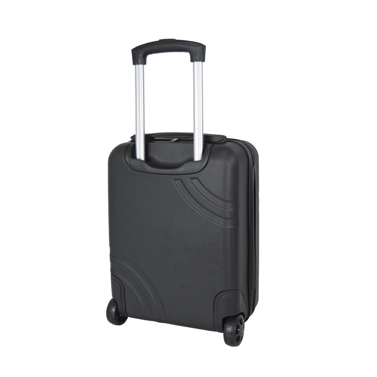 AIRPORT Valise rigide ABS noir 2 roues 45x31x18cm Wave