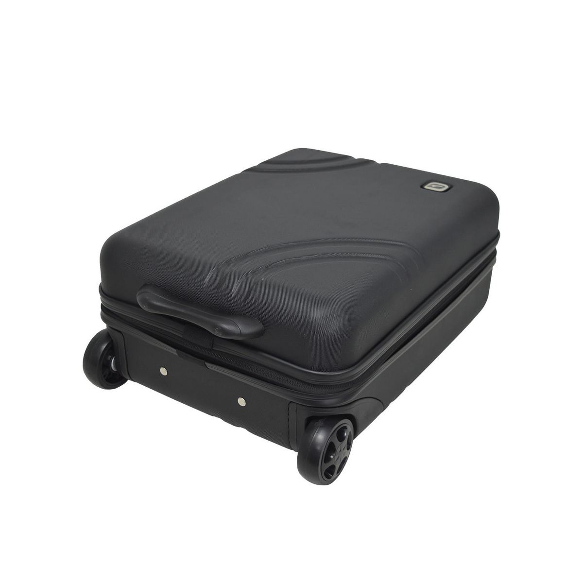 AIRPORT Valise rigide ABS noir 2 roues 45x31x18cm Wave