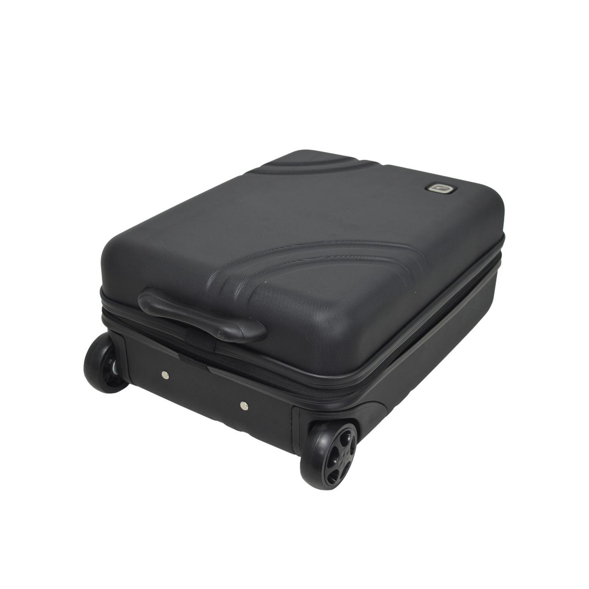 Voir la diapositive 7 : AIRPORT Valise rigide ABS noir 2 roues 45x31x18cm Wave