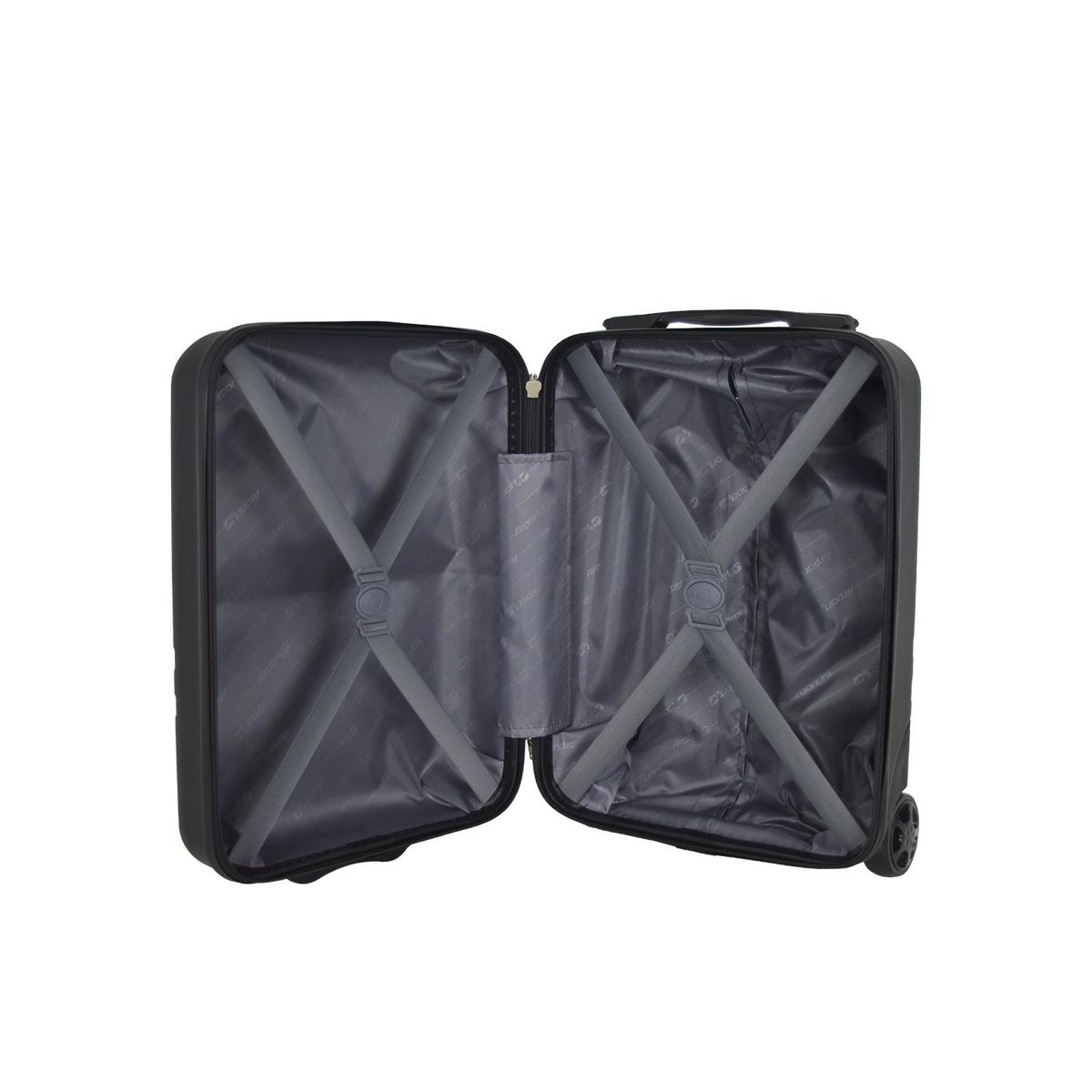 AIRPORT Valise rigide ABS noir 2 roues 45x31x18cm Wave