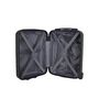 Voir la diapositive 3 : AIRPORT Valise rigide ABS noir 2 roues 45x31x18cm Wave