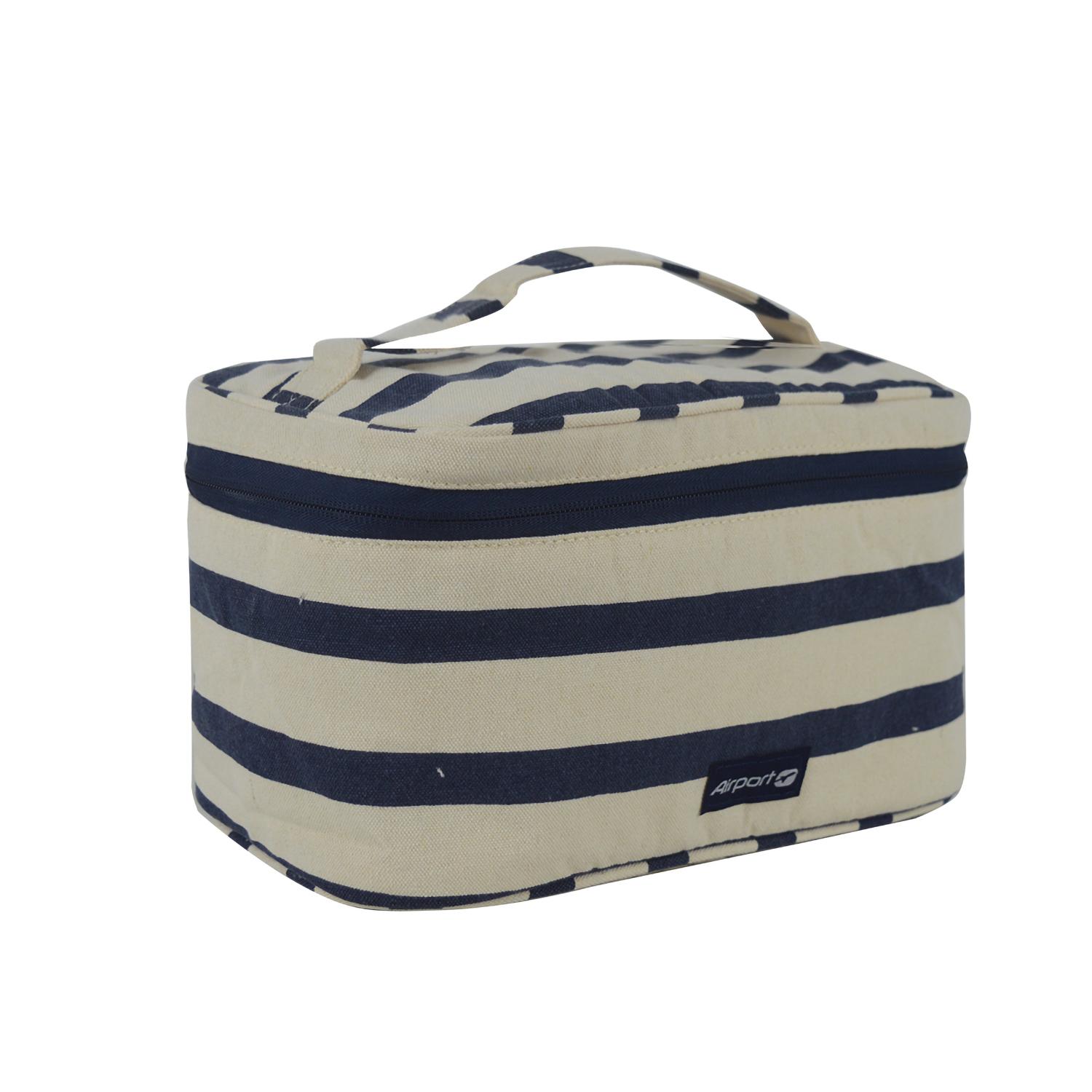 Voir la diapositive 2 : AIRPORT Trousse de toillette coton 26CM