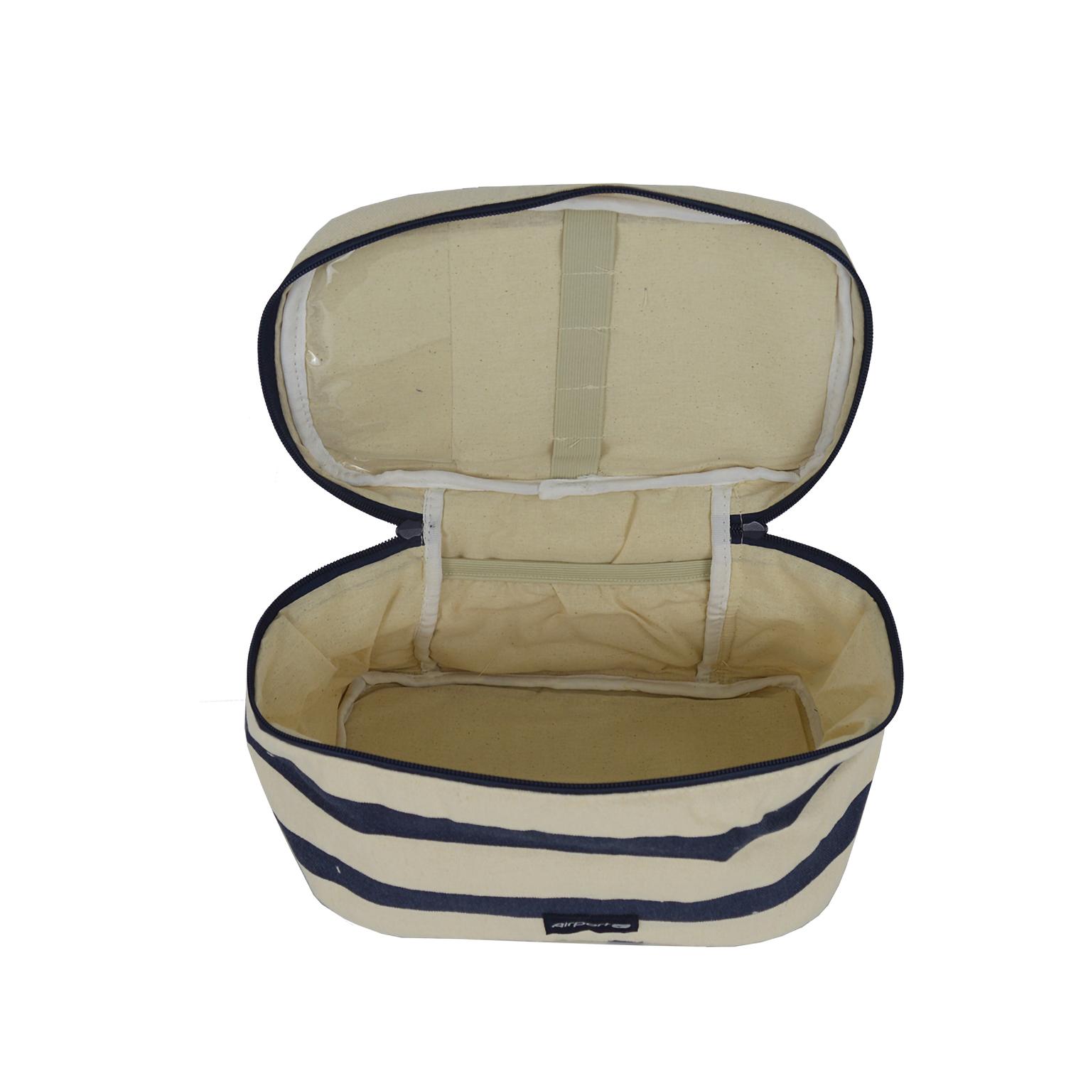 Voir la diapositive 5 : AIRPORT Trousse de toillette coton 26CM