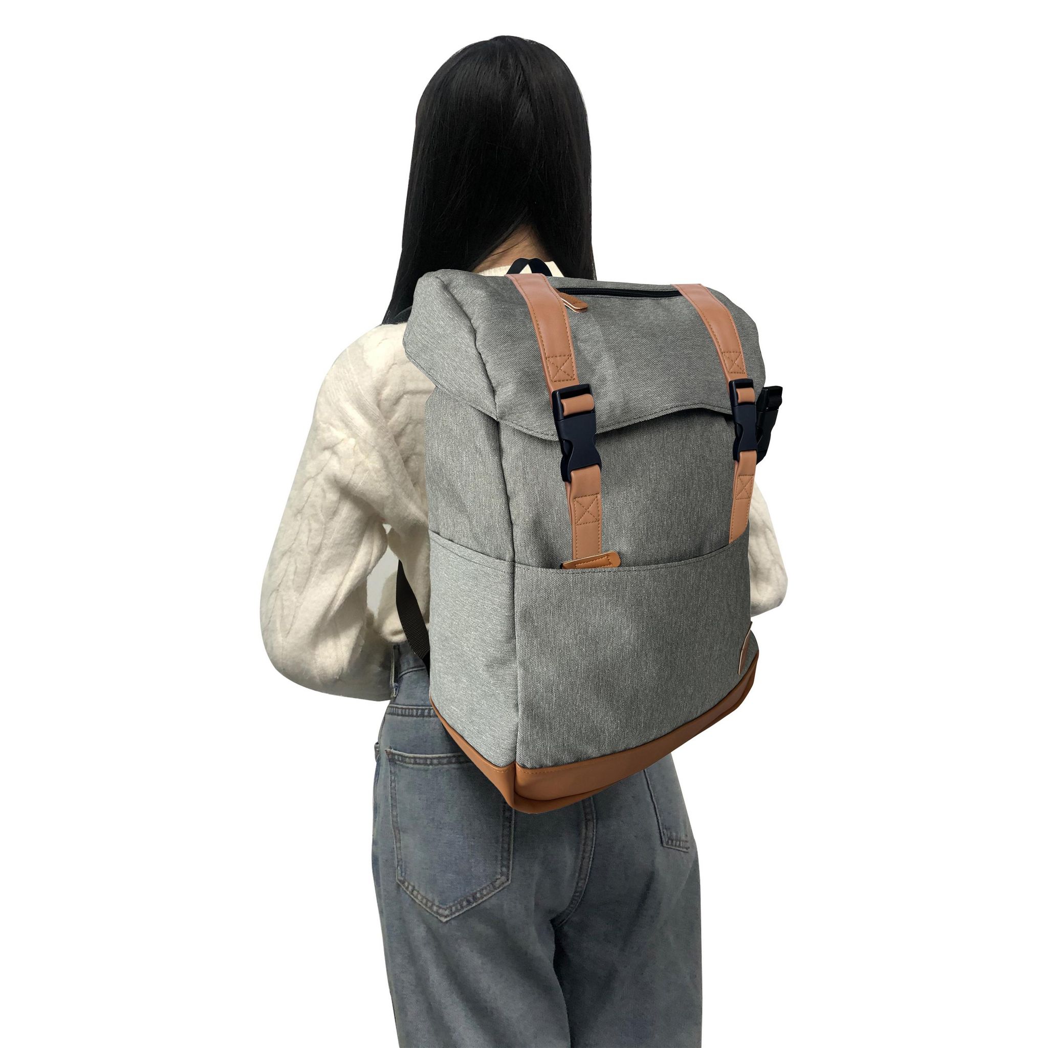 Voir la diapositive 5 : AIRPORT Sac à dos polyester gris 40cm