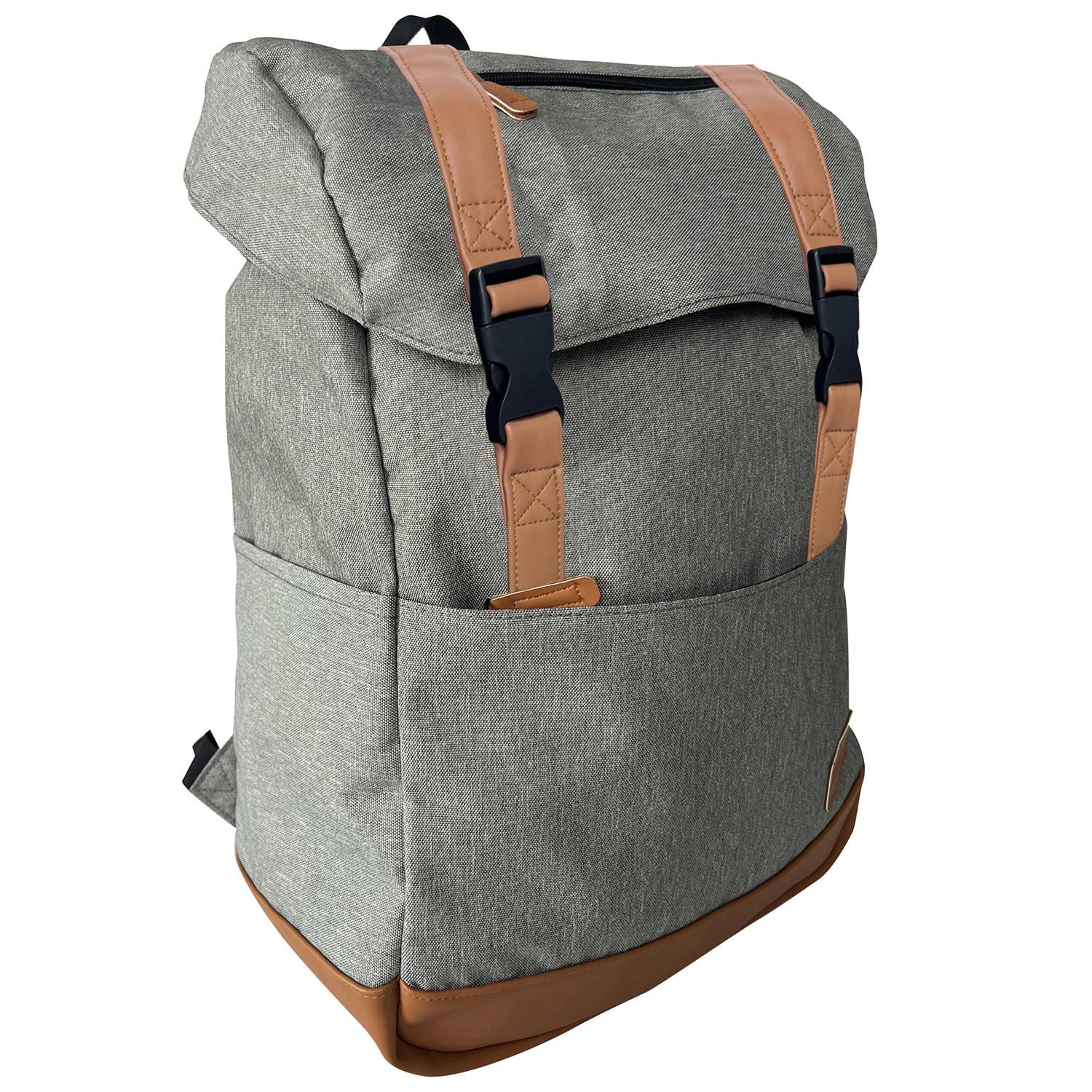 Voir la diapositive 3 : AIRPORT Sac à dos polyester gris 40cm