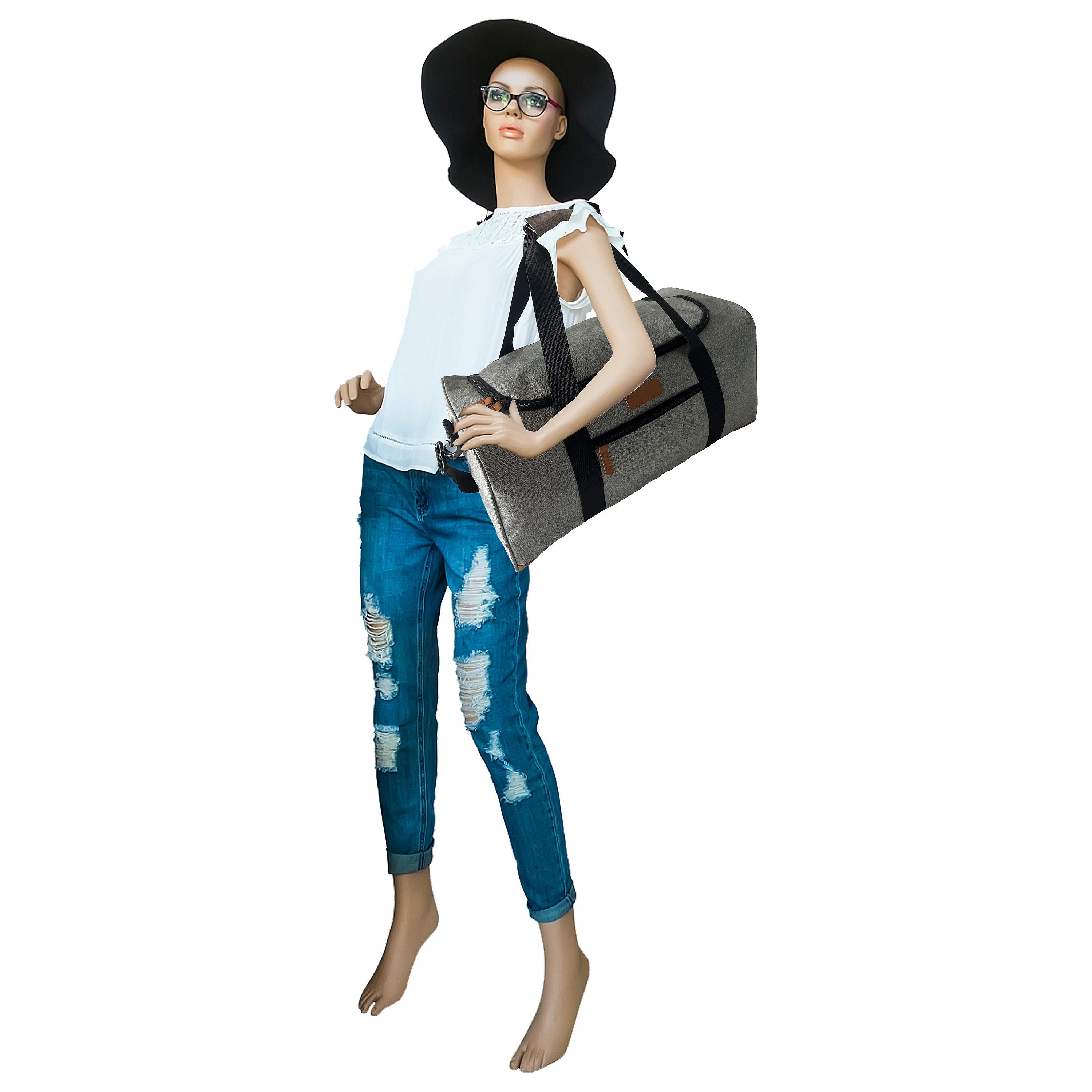 Voir la diapositive 4 : AIRPORT Sac voyage RPET gris 50cm
