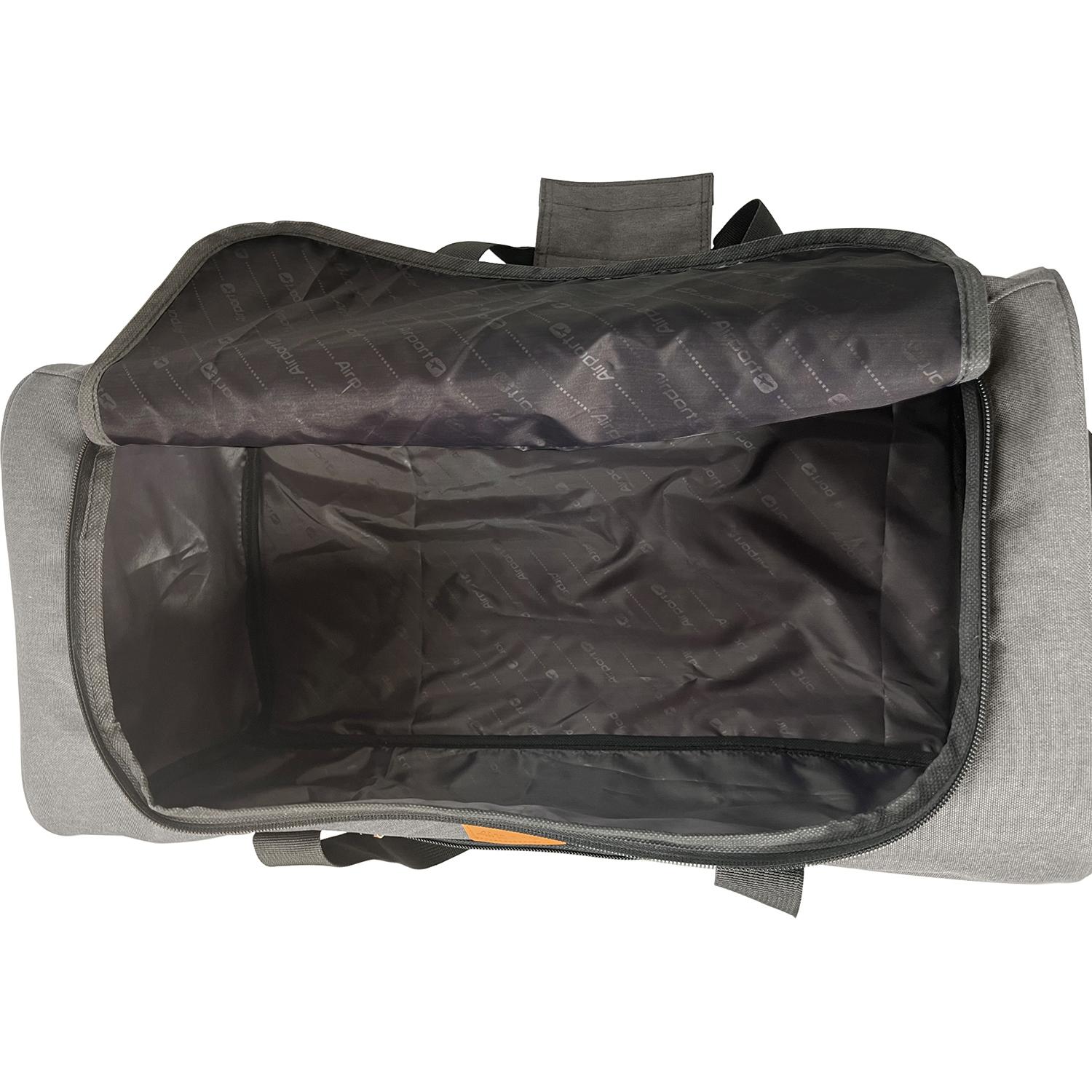 Voir la diapositive 2 : AIRPORT Sac voyage RPET gris 50cm