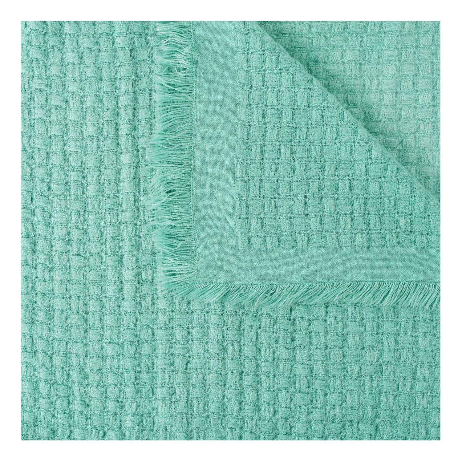 Voir la diapositive 2 : ACTUEL Plaid tissé effet gaufré 200 g/m²