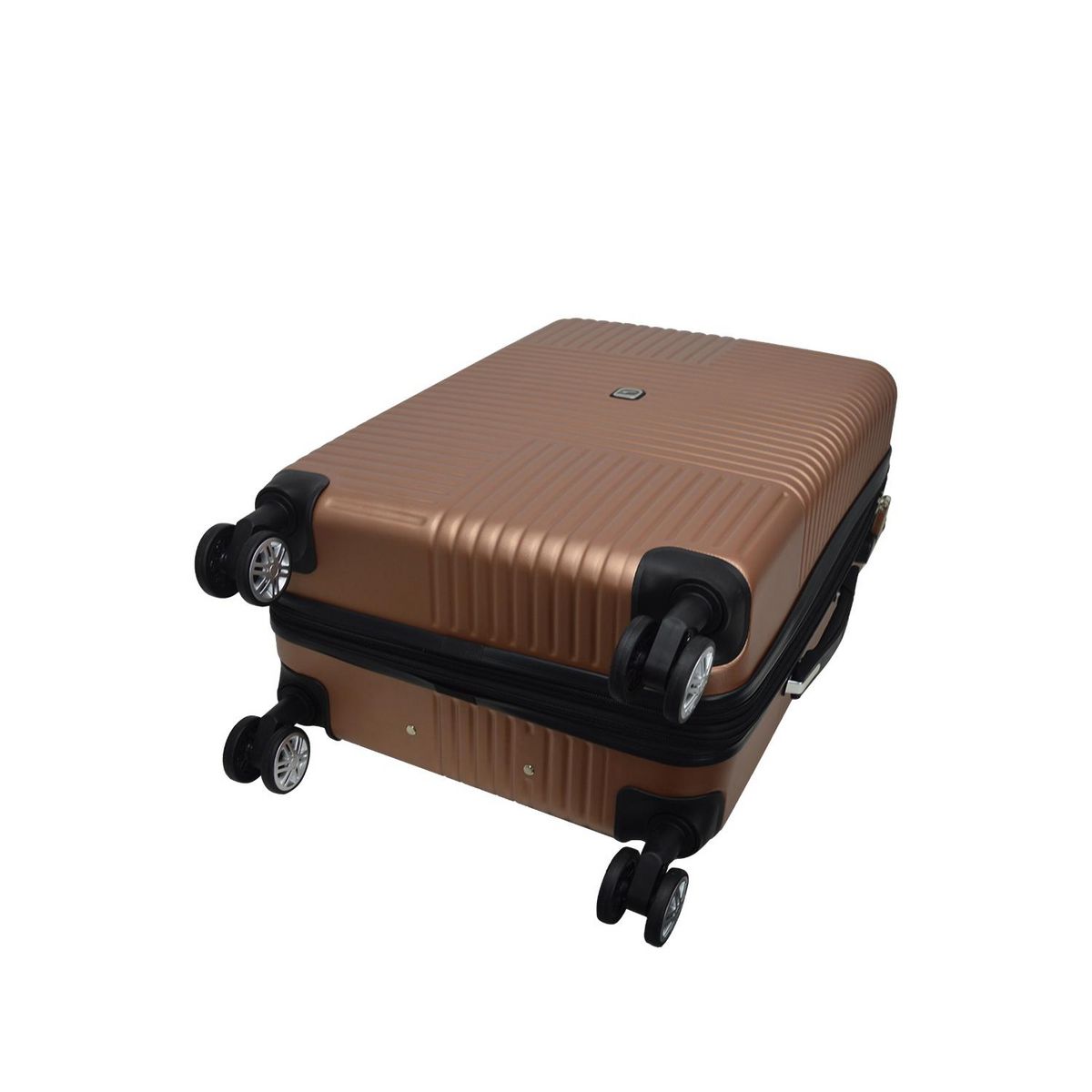 AIRPORT Valise rigide extensible ABS marron - 8 roues - 75x50x30cm - Zen