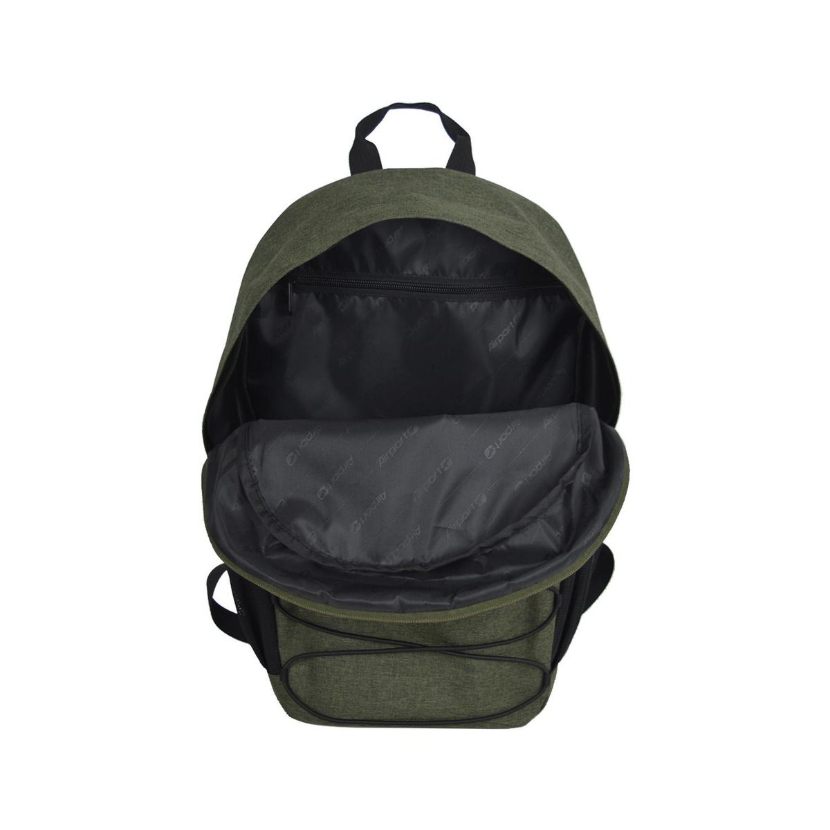 AIRPORT Sac à dos polyester kaki 44,5x29x3cm