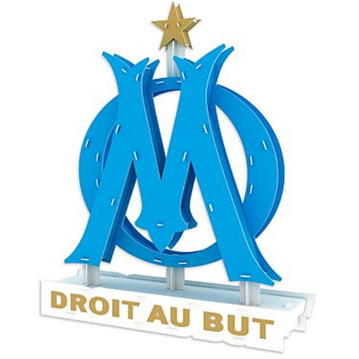 MEGABLEU Puzzle 3D 44 pièces Ecusson de l'OM