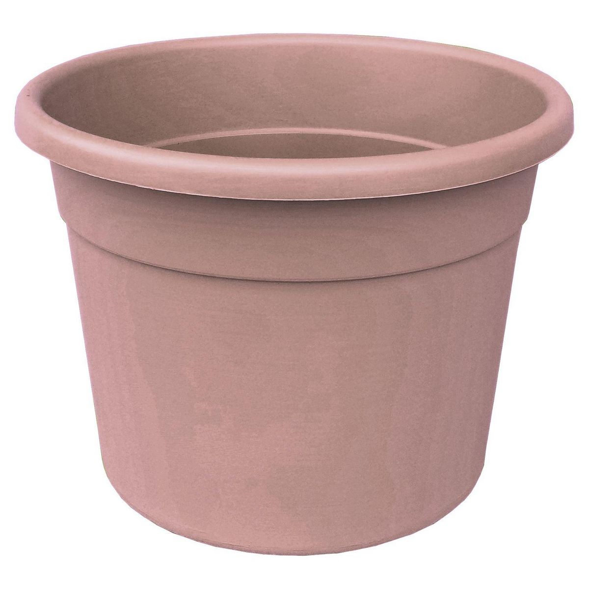 GARDENSTAR Pot en plastique droit D18 cm H13 cm - Taupe
