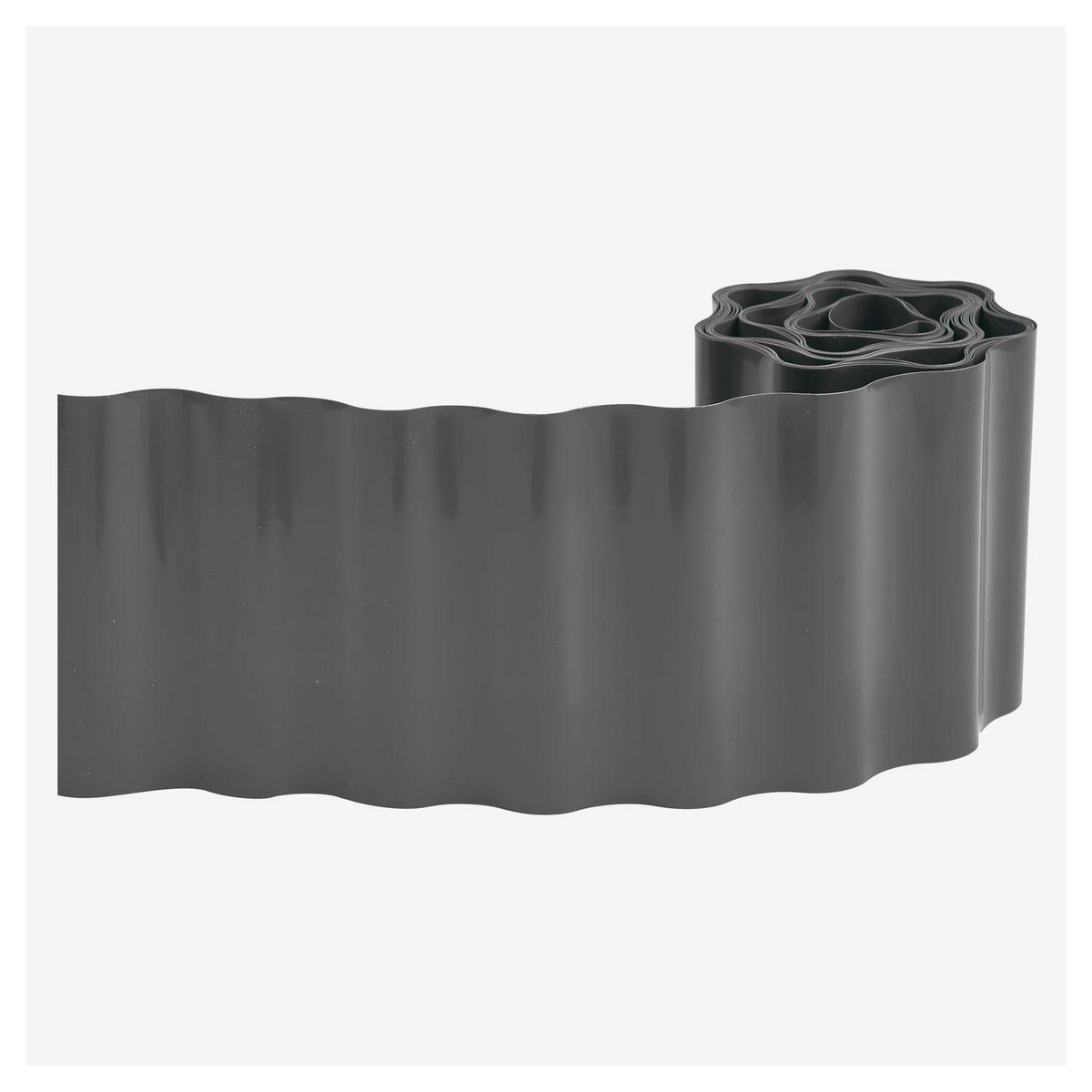 GARDENSTAR Bordure de jardin flexible 9 m x 15 cm PP - Gris