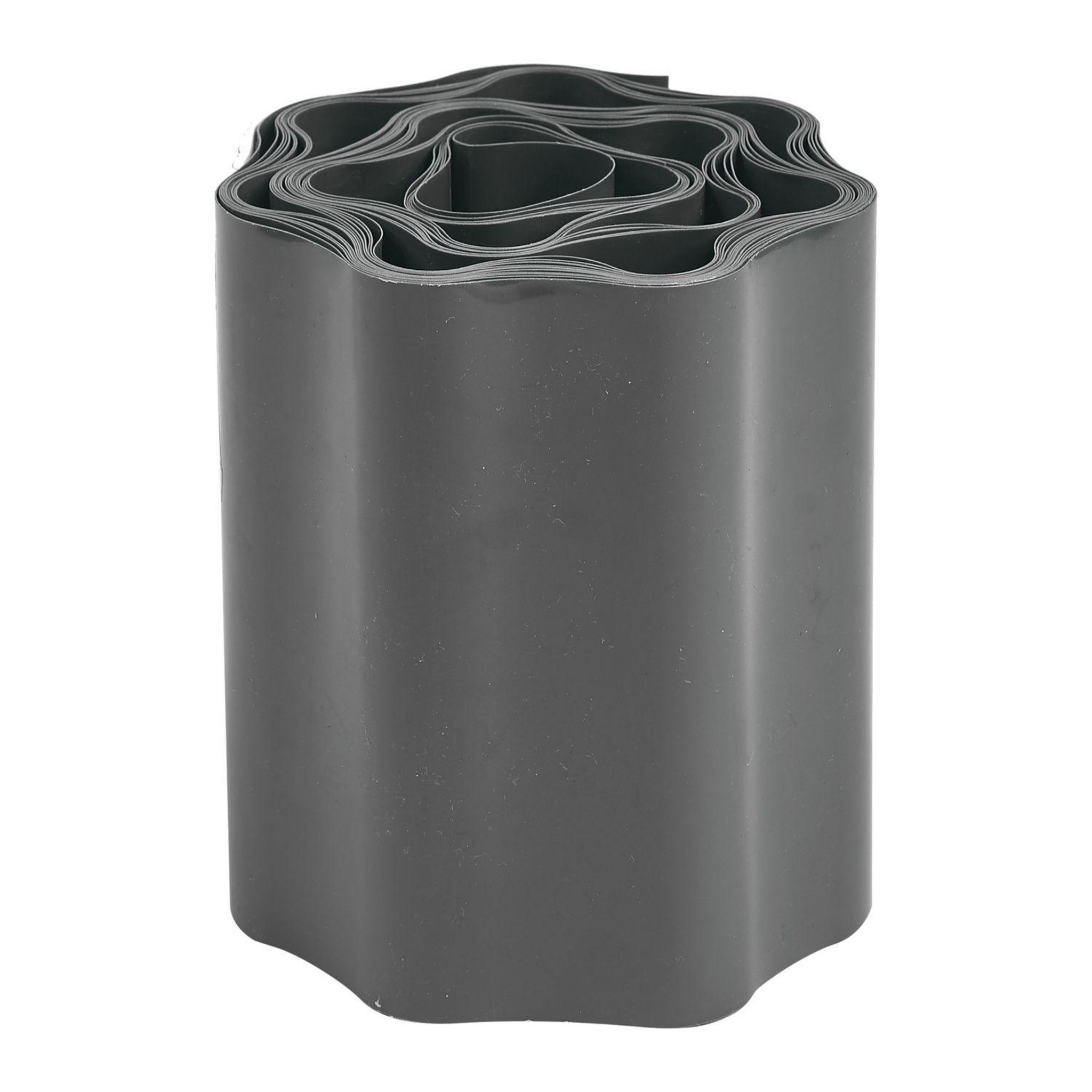 Voir la diapositive 3 : GARDENSTAR Bordure de jardin flexible 9 m x 15 cm PP - Gris