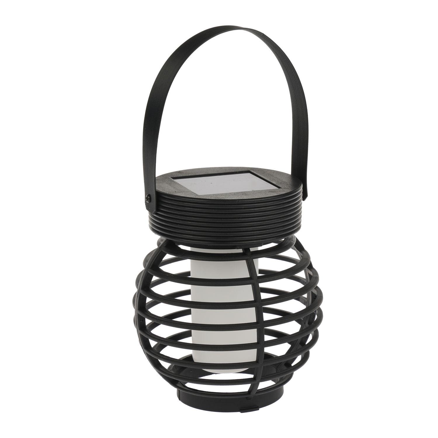 Voir la diapositive 2 : GARDENSTAR Lanterne solaire  H11 cm - Noir