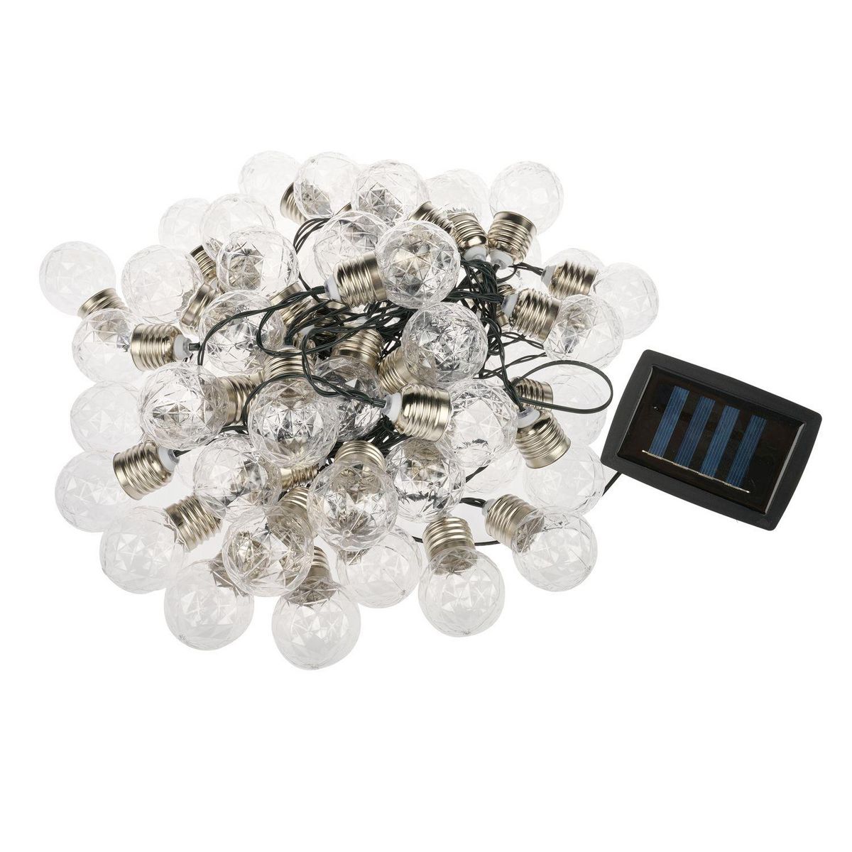 GARDENSTAR Guirlande solaire polypropylène 50 ampoules 11,8 m