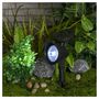 Voir la diapositive 1 : GARDENSTAR Spot solaire en plastique recyclé 14 x 8.5 x 27.5 cm Noir