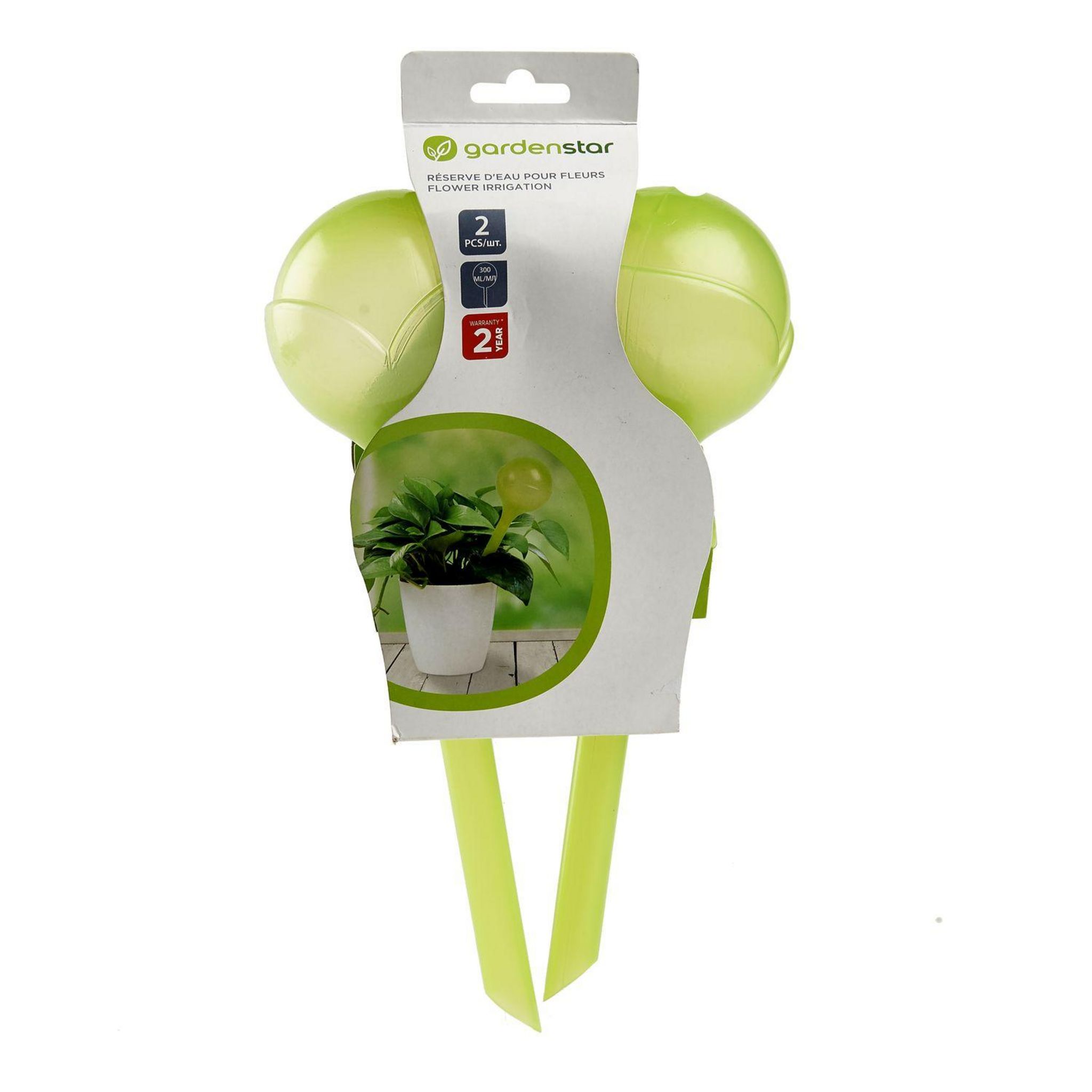 GARDENSTAR Réserve d'eau pour fleurs en plastique - Vert