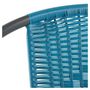 Voir la diapositive 4 : GARDENSTAR Chaise de jardin bistrot - Rotin - Bleu crépuscule
