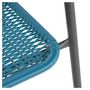 Voir la diapositive 3 : GARDENSTAR Chaise de jardin bistrot - Rotin - Bleu crépuscule