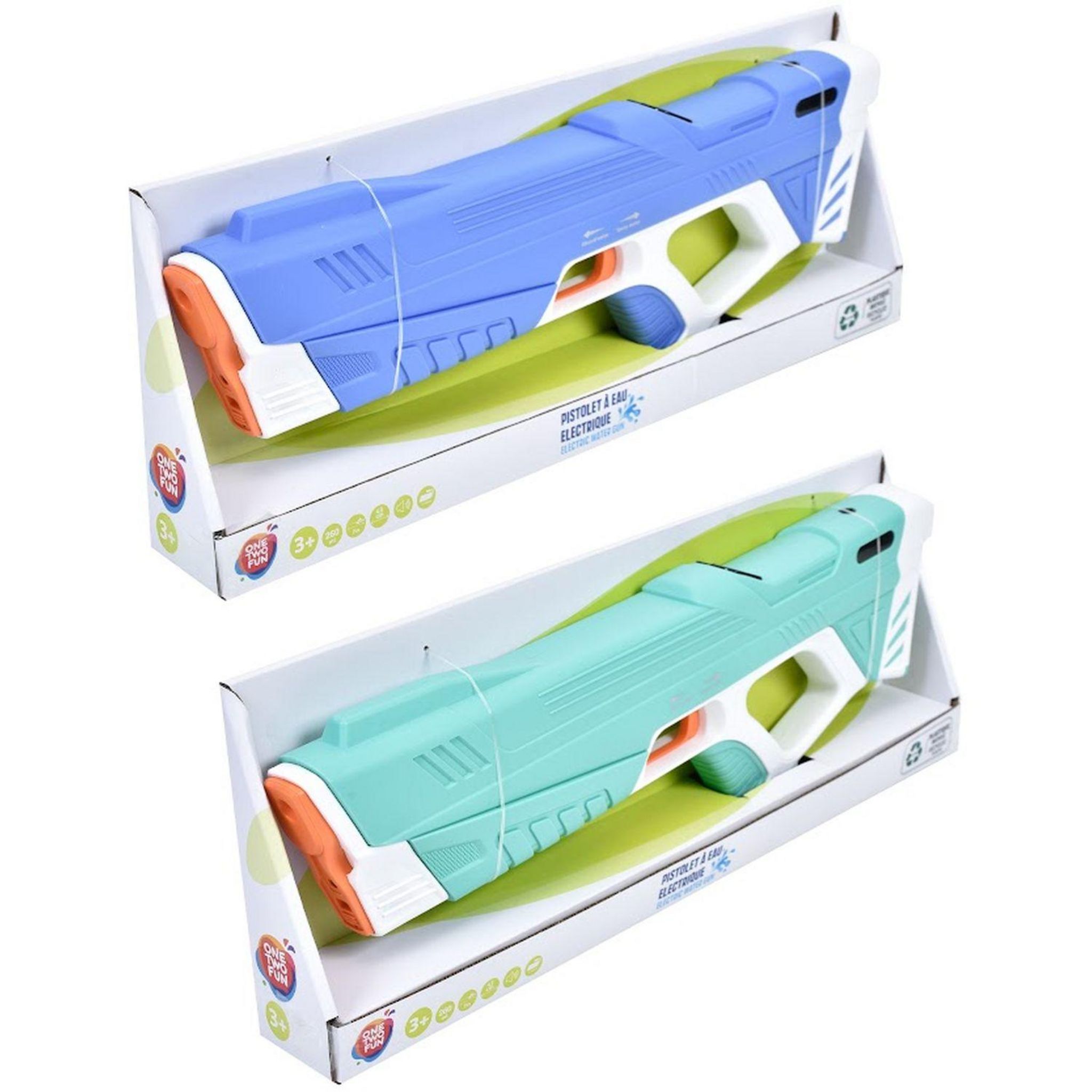 Voir la diapositive 4 : ONE TWO FUN Pistolet à eau électrique