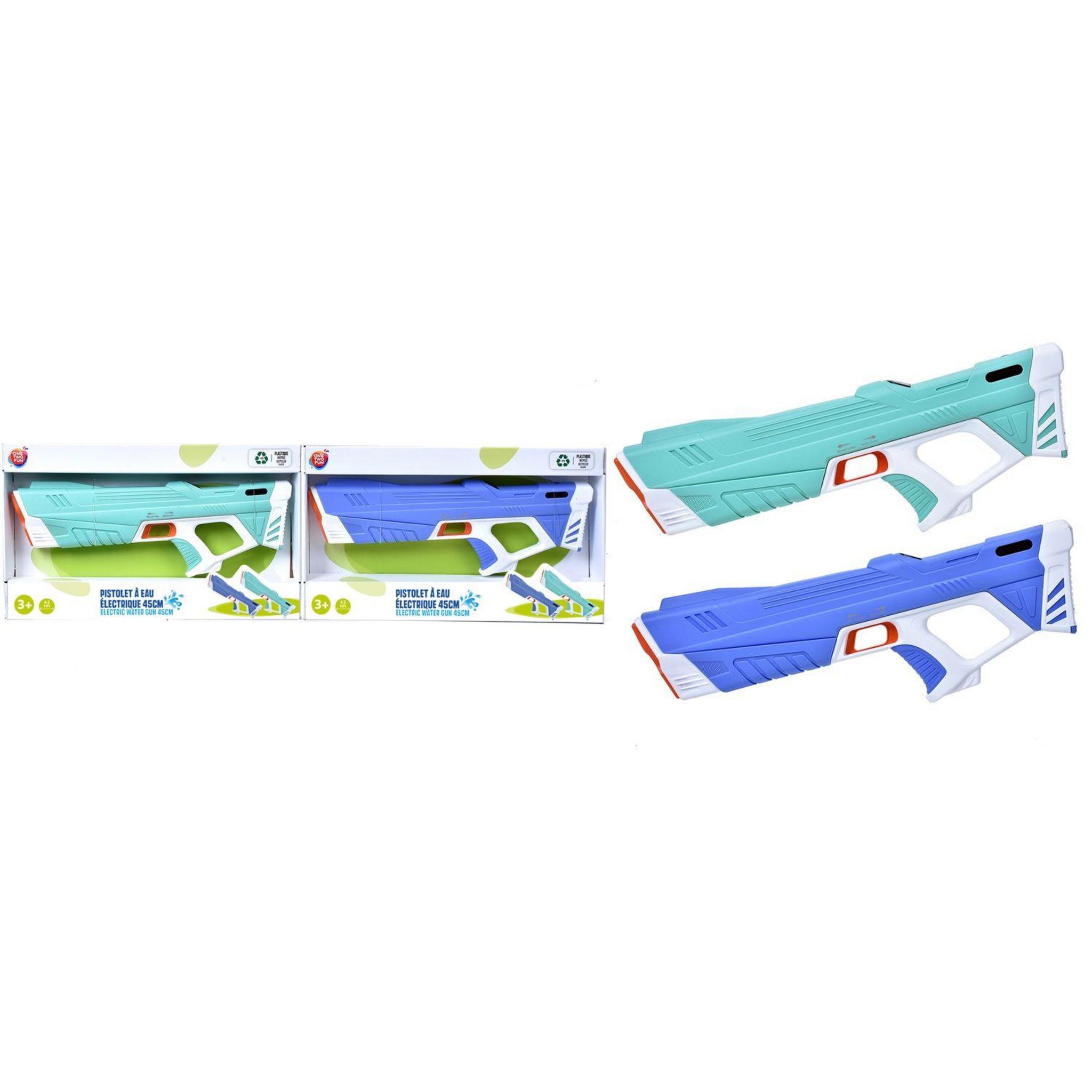 Voir la diapositive 3 : ONE TWO FUN Pistolet à eau électrique