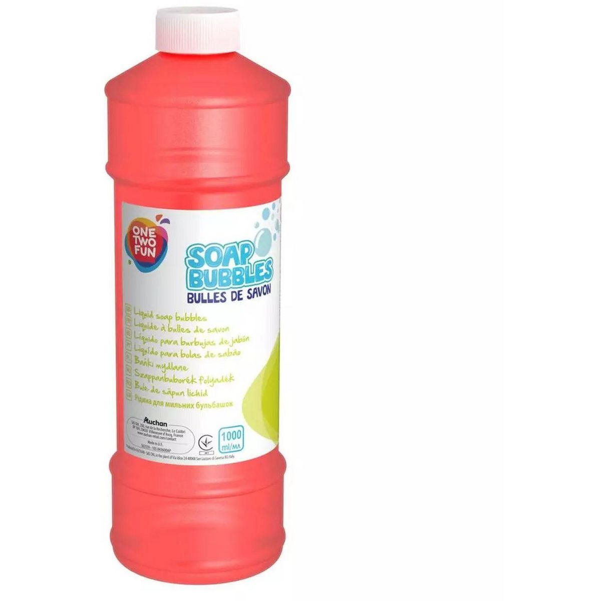 ONE TWO FUN Recharge pour bulles de savon 1L