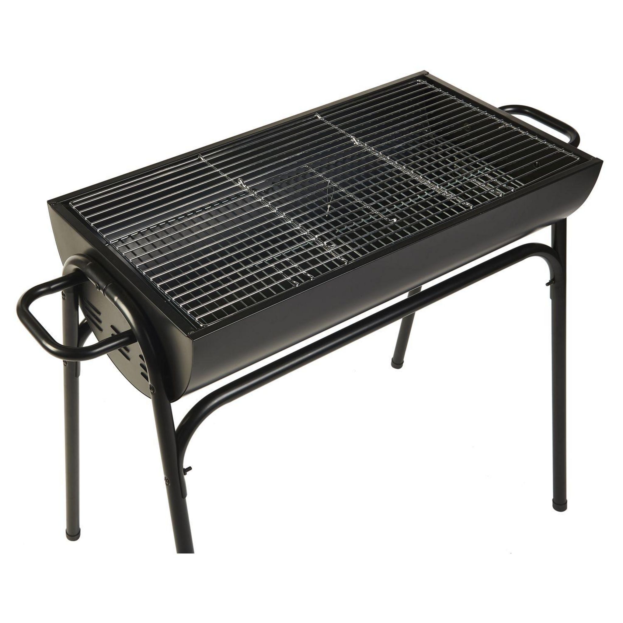 Voir la diapositive 3 : GARDENSTAR Barbecue demi tonneau