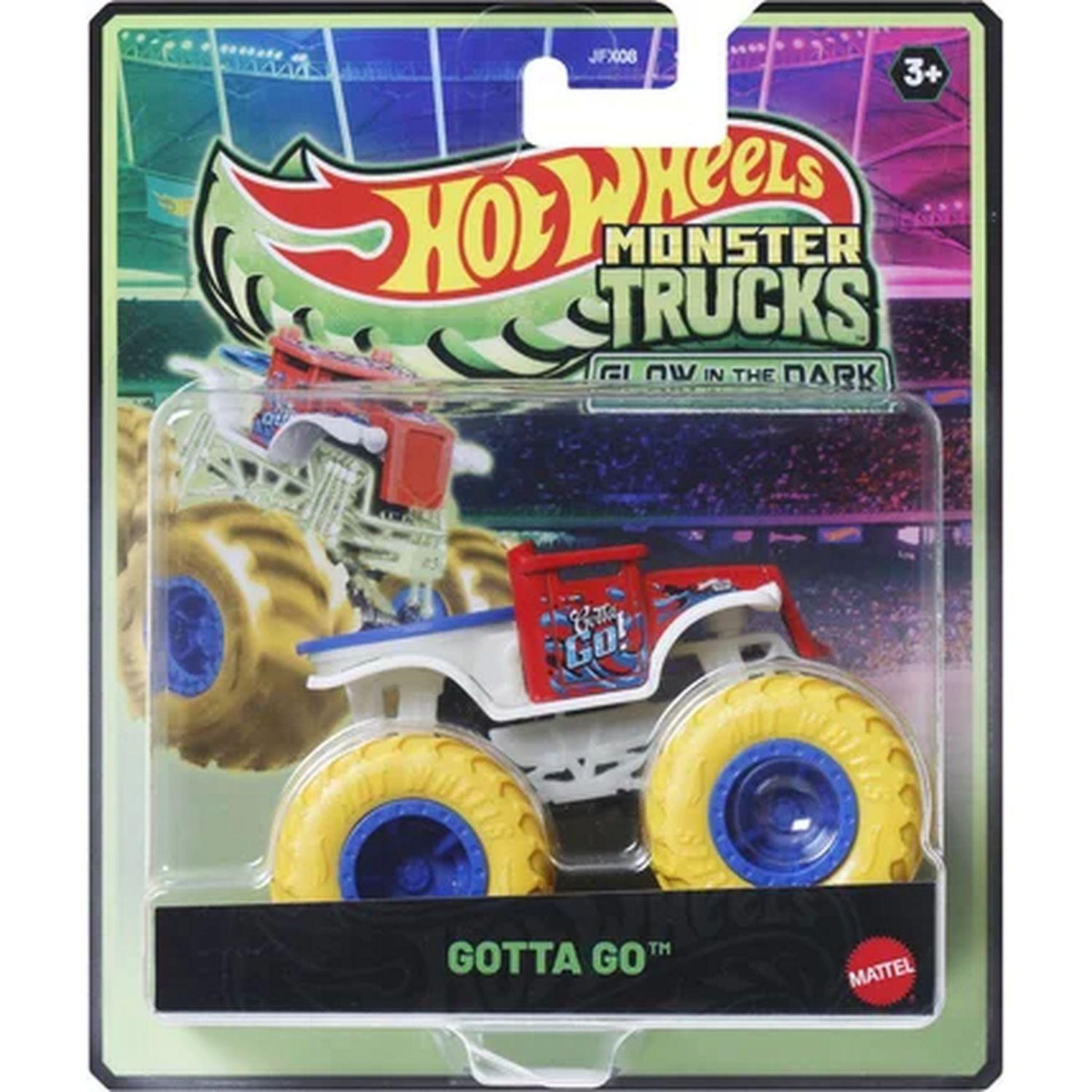 Voir la diapositive 3 : MATTEL Véhicule Monster Trucks Glow In The Dark Hot Wheels