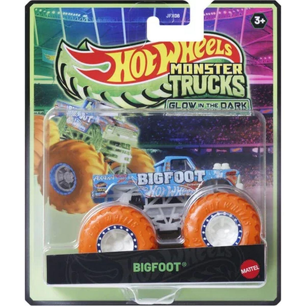 MATTEL Véhicule Monster Trucks Glow In The Dark Hot Wheels