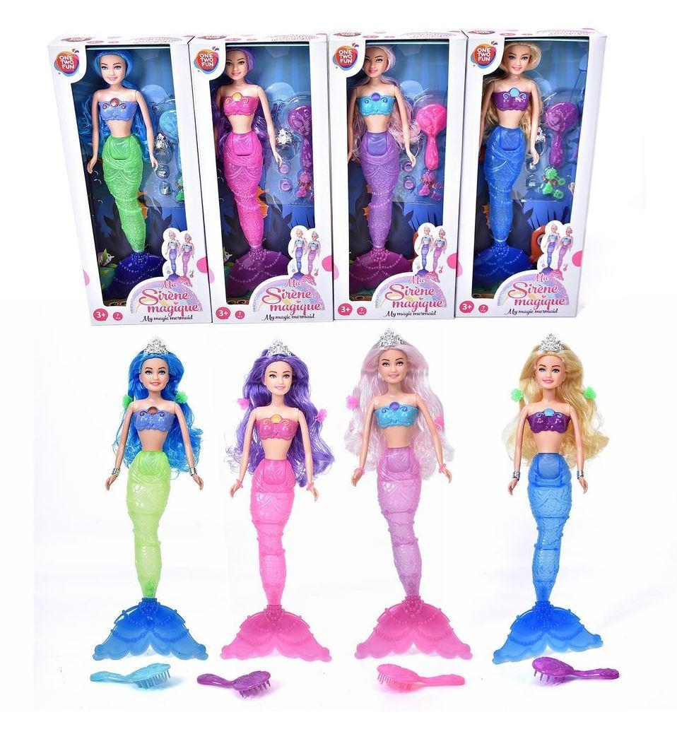 Voir la diapositive 4 : ONE TWO FUN Poupée Ma Sirène couleur Magique