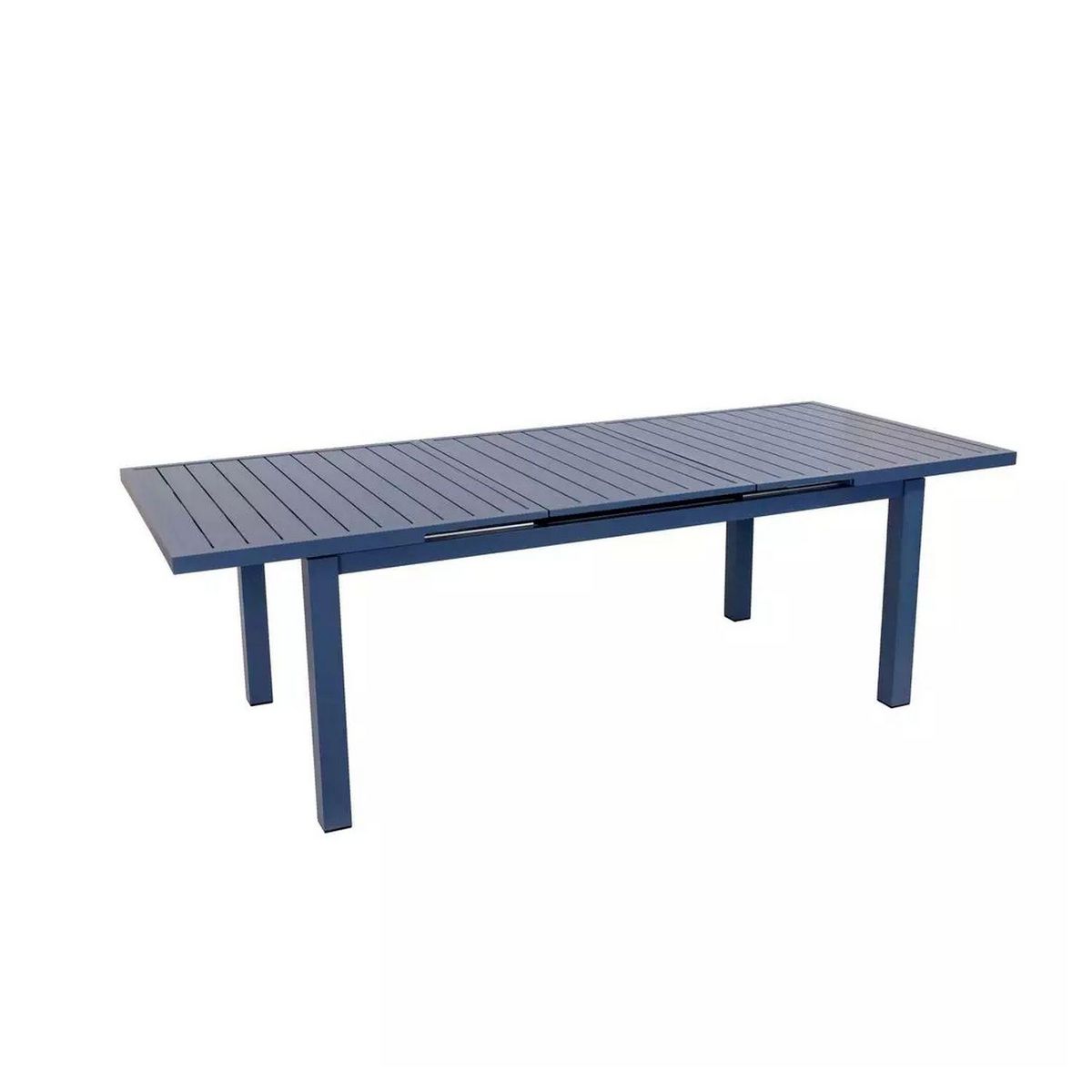 JARDILINE Table de jardin extensible - 8/10 places - Aluminium - Gris bleuté - SANTORIN
