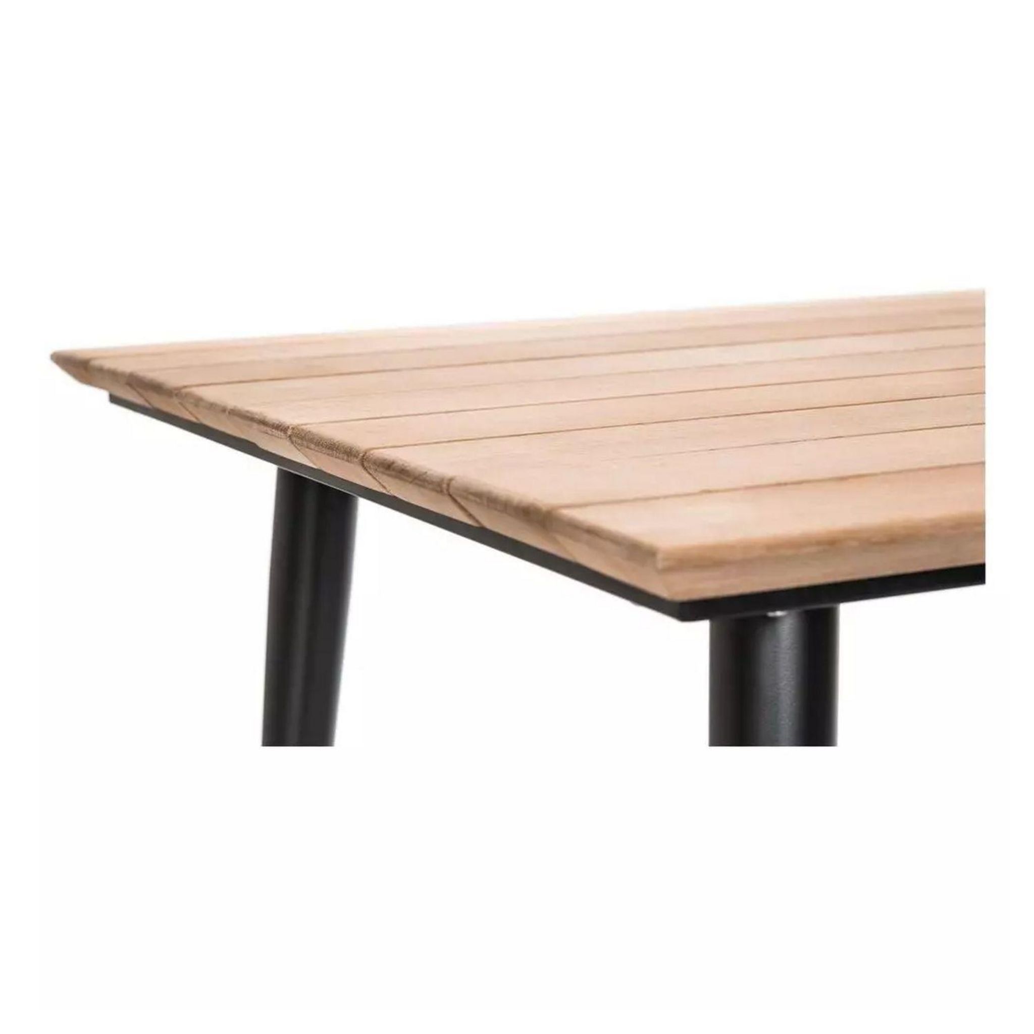 Voir la diapositive 6 : JARDILINE Table de jardin - 4/6 places - Aluminium - Noir - COMORES