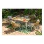 Voir la diapositive 8 : JARDILINE Table de jardin - 4/6 places - Aluminium - Blanc - MALDIVES