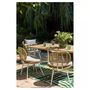 Voir la diapositive 5 : JARDILINE Table de jardin - 4/6 places - Aluminium - Blanc - MALDIVES