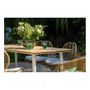 Voir la diapositive 6 : JARDILINE Table de jardin - 4/6 places - Aluminium - Blanc - MALDIVES