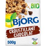 BJORG Croustillant céréales bio au chocolat réduit en sucres 500g